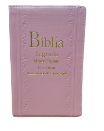 Biblia Hiper Gigante Com Harpa Luxo Baixo Relevo CPP