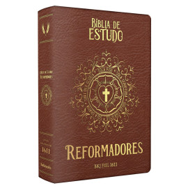 B�blia de estudos dos Reformadores Luxo Marrom
