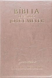 Biblia De Estudo Joyce Meyer Media Rosa Luxo