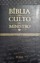 Bblia do culto do ministro luxo preta 