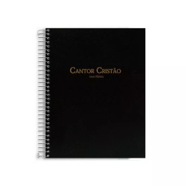 Cantor Crist�o Grande Com Musica Espiral Preto Cl�ssico