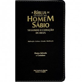 Biblia De Estudo Do Homem Sabio C Harpa Preta
