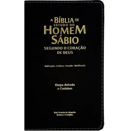 Biblia De Estudo Do Homem Sabio C Harpa Preta