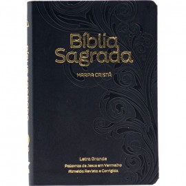 B�blia Grande Harpa Crist� Luxo Letra Grande Preta