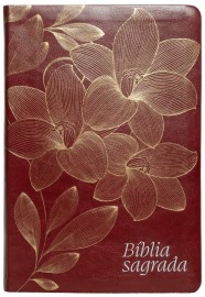 B�blia NVI, Letra Gigante, Couro-soft vinho, Leitura Perfeita Luxo