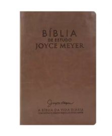 Biblia De Estudo Joyce Meyer Marrom Claro Luxo