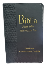 Biblia Hiper Gigante Plus Luxo Com Harpa e Corinhos Edi��o de Promessas
