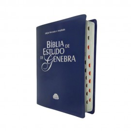 Bblia de Estudo de Genebra Azul com indice