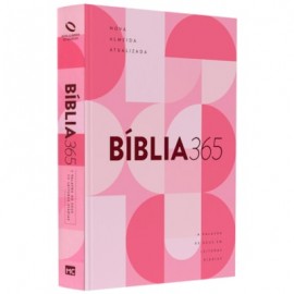 B�blia 365 Rosa Feminina  NAA Letra Grande Capa Dura