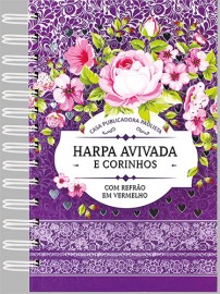 Hinrio espiral Letra Hipergigante Mod 01 flor lilas