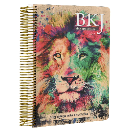 B�blia King James 1611 Lion Colors Capa Dura Espiral Com Espa�o Para Anota��es