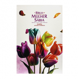 Bblia De Estudo Da Mulher Sabia  Tulipas Aquarela