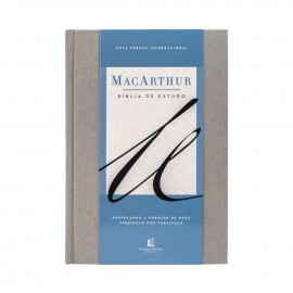 B�blia De Estudo MacArthur Capa Dura Cinza
