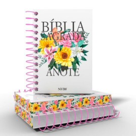 B�blia Anote Nvi Grande - Primavera: Anote Suas Emo��es