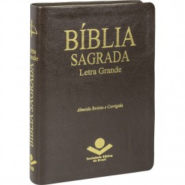 Biblia Letra Grande Media Rc Marrom Sbb Com Indice