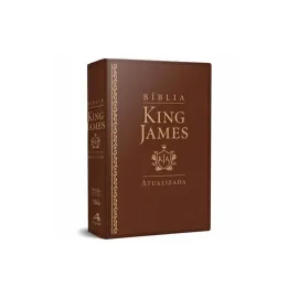 King James De Estudo  luxo ra Marrom