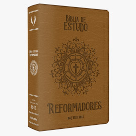 B�blia de estudos dos Reformadores Luxo Caramelo