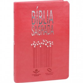 Biblia Mais Fina  Luxo Pessego Naa