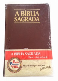 biblia classic (acf)  letra grande luxo vinho