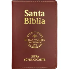 B�blia em Espanhol Reina Valera Letra Gigante Luxo Vinho
