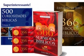 Kit 1 366 Sermes vol 01 366 vol2  e 1 500 curiosidades vol2