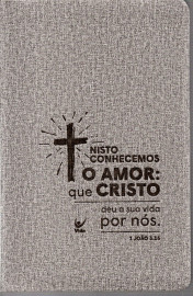 Biblia Almeida Contemporanea Slim Cruz Cinza Cruz