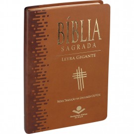 Biblia Letra Gigante Ntlh Luxo Marrom