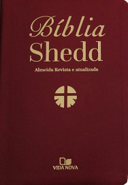 B�blia Shedd - Luxo Couro Bonded Vinho