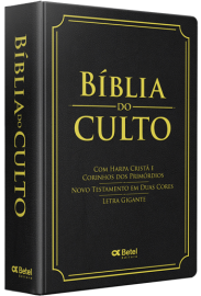 Biblia Do Culto Lt. Gigante c. Harpa Luxo Preta