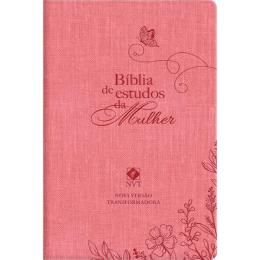 Biblia De Estudos Da Mulher Luxo Rosa NVT