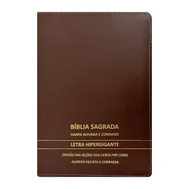 B�blia Hipergigante Premium ARC Zipe Com Harpa full Collor