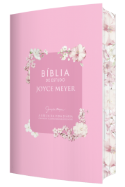 B�blia de Estudo Joyce Meyer Floral Letra Grande
