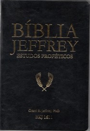 B�blia De Estudo Jeffrey Preto Dourado Luxo