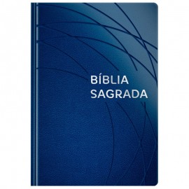 B�blia NVT Letra Grande Capa Luxo Azul Royal