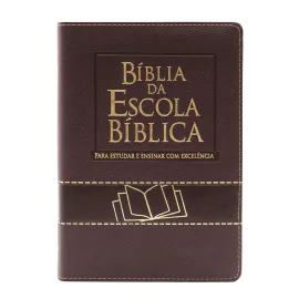 B�blia da Escola B�blica NAA Letra Normal Capa Vinho