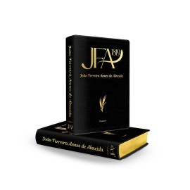 B�blia JFA 1819 Standard Letra Grande Capa Luxo Preta