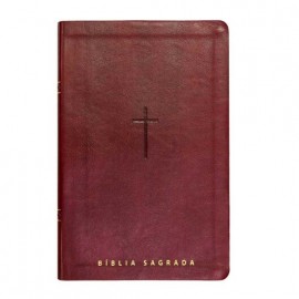 B�blia NVT Letra Gigante Luxo Vinho