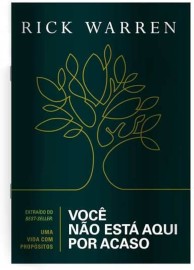 Voc� N�o Est� Aqui Por Acaso Livreto Rick Warren 