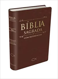 B�blia com Refer�ncias Marrom Alfalit e indice