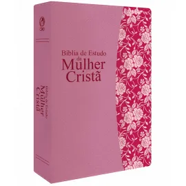 B�blia De Estudo Da Mulher grande Crista  rosa