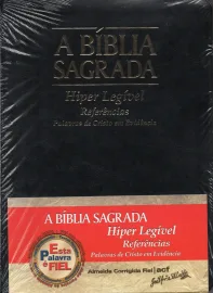 Biblia Hiper Legivel Acf Preta Luxo e Indice