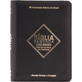 B�blia Letra Gigante Ziper ARC Preta