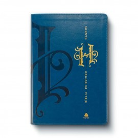 B�blia de Estudo Hagnos - Notas, coment�rios e recursos de Harold Willmington - Azul