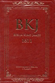 Biblia king james  fiel luxo marrom com concordancia