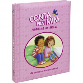 Biblia Conta Pra Mim Rosa Historias, almofadada 