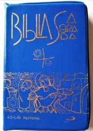 B�blia Sagrada Edi��o Pastoral - M�dia Z�per Azul