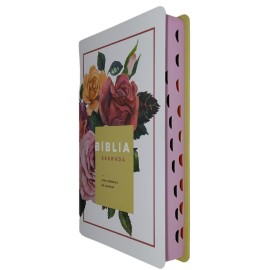 B�blia RC grande Capa dura Floral com �ndice