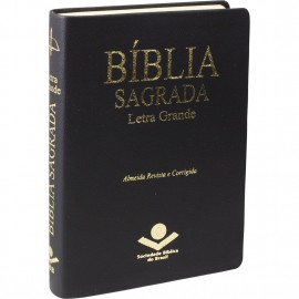 Biblia Letra Grande Media Rc Preta Sbb Com Indice