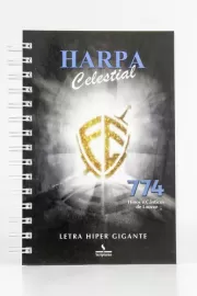 Harpa Espiral Grande - Letra Hiper Gigante Fe Preta 774 Hinos